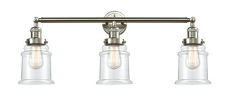 Canton - 3 Light - 30 inch - Brushed Satin Nickel - Bath Vanity Light (3442|205-SN-G182-LED)