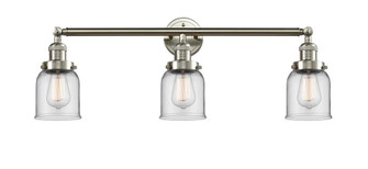 Bell - 3 Light - 30 inch - Brushed Satin Nickel - Bath Vanity Light (3442|205-SN-G52-LED)