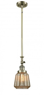 Chatham - 1 Light - 7 inch - Antique Brass - Stem Hung - Adjustable Mini Pendant (3442|206-AB-G146-LED)