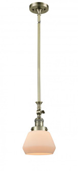 Fulton - 1 Light - 7 inch - Antique Brass - Stem Hung - Adjustable Mini Pendant (3442|206-AB-G171-LED)