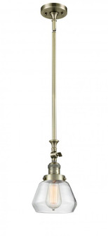 Fulton - 1 Light - 7 inch - Antique Brass - Stem Hung - Adjustable Mini Pendant (3442|206-AB-G172)