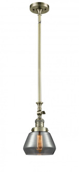 Fulton - 1 Light - 7 inch - Antique Brass - Stem Hung - Adjustable Mini Pendant (3442|206-AB-G173-LED)