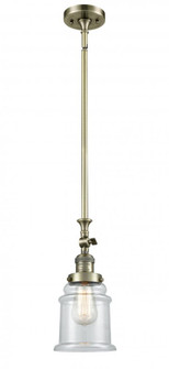 Canton - 1 Light - 6 inch - Antique Brass - Stem Hung - Adjustable Mini Pendant (3442|206-AB-G182-LED)