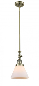 Cone - 1 Light - 8 inch - Antique Brass - Stem Hung - Adjustable Mini Pendant (3442|206-AB-G41-LED)