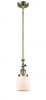 Bell - 1 Light - 5 inch - Antique Brass - Stem Hung - Adjustable Mini Pendant (3442|206-AB-G51-LED)