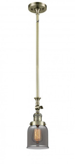 Bell - 1 Light - 5 inch - Antique Brass - Stem Hung - Adjustable Mini Pendant (3442|206-AB-G53)