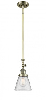 Cone - 1 Light - 6 inch - Antique Brass - Stem Hung - Adjustable Mini Pendant (3442|206-AB-G64)