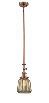 Chatham - 1 Light - 7 inch - Antique Copper - Stem Hung - Adjustable Mini Pendant (3442|206-AC-G146-LED)
