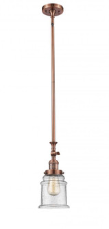 Canton - 1 Light - 6 inch - Antique Copper - Stem Hung - Adjustable Mini Pendant (3442|206-AC-G184-LED)