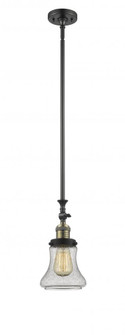 Bellmont - 1 Light - 6 inch - Black Antique Brass - Stem Hung - Adjustable Mini Pendant (3442|206-BAB-G194-LED)
