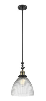 Seneca Falls - 1 Light - 10 inch - Black Antique Brass - Stem Hung - Adjustable Mini Pendant (3442|206-BAB-G222-LED)