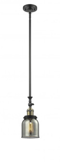 Bell - 1 Light - 5 inch - Black Antique Brass - Stem Hung - Adjustable Mini Pendant (3442|206-BAB-G53-LED)