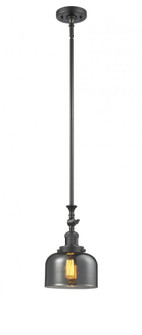 Bell - 1 Light - 8 inch - Oil Rubbed Bronze - Stem Hung - Adjustable Mini Pendant (3442|206-OB-G73-LED)