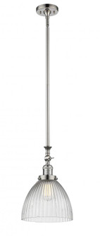 Seneca Falls - 1 Light - 10 inch - Polished Nickel - Stem Hung - Adjustable Mini Pendant (3442|206-PN-G222-LED)