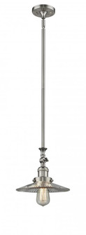 Halophane - 1 Light - 9 inch - Brushed Satin Nickel - Stem Hung - Adjustable Mini Pendant (3442|206-SN-G2-LED)