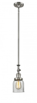Bell - 1 Light - 5 inch - Brushed Satin Nickel - Stem Hung - Adjustable Mini Pendant (3442|206-SN-G52-LED)