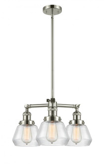 Fulton - 3 Light - 22 inch - Polished Nickel - Stem Hung - Chandelier (3442|207-PN-G172-LED)
