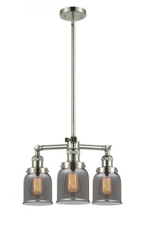 Bell - 3 Light - 19 inch - Polished Nickel - Stem Hung - Chandelier (3442|207-PN-G53-LED)