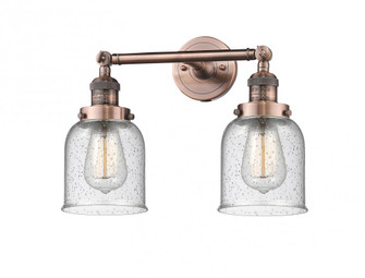 Bell - 2 Light - 16 inch - Antique Copper - Adjustable Bath Vanity Light (3442|208-AC-G54-LED)
