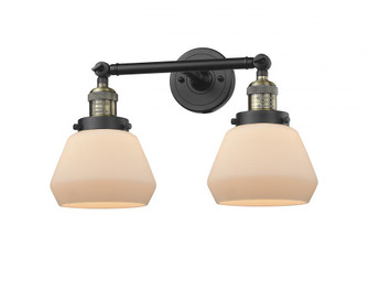 Fulton - 2 Light - 17 inch - Black Antique Brass - Adjustable Bath Vanity Light (3442|208-BAB-G171)