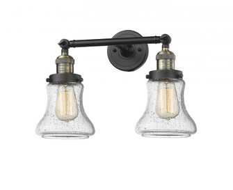 Bellmont - 2 Light - 17 inch - Black Antique Brass - Adjustable Bath Vanity Light (3442|208-BAB-G194-LED)