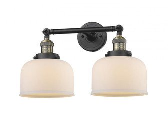 Bell - 2 Light - 19 inch - Black Antique Brass - Adjustable Bath Vanity Light (3442|208-BAB-G71)