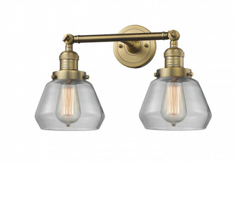 Fulton - 2 Light - 17 inch - Brushed Brass - Adjustable Bath Vanity Light (3442|208-BB-G172-LED)