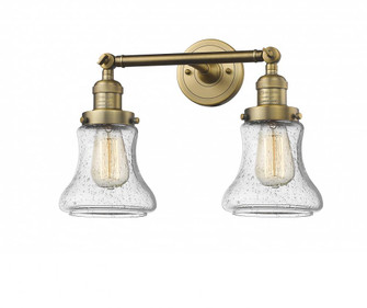 Bellmont - 2 Light - 17 inch - Brushed Brass - Adjustable Bath Vanity Light (3442|208-BB-G194-LED)