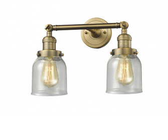 Bell - 2 Light - 16 inch - Brushed Brass - Adjustable Bath Vanity Light (3442|208-BB-G54-LED)