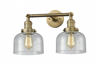 Bell - 2 Light - 19 inch - Brushed Brass - Adjustable Bath Vanity Light (3442|208-BB-G74-LED)