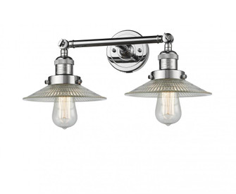 Halophane - 2 Light - 18 inch - Polished Chrome - Adjustable Bath Vanity Light (3442|208-PC-G2-LED)