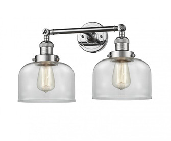 Bell - 2 Light - 19 inch - Polished Chrome - Adjustable Bath Vanity Light (3442|208-PC-G72-LED)