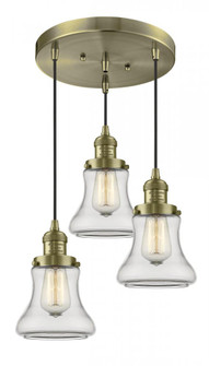 Bellmont 3 Light Multi-Pendant (3442|211/3-AB-G192)