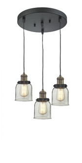 Small Bell 3 Light Multi-Pendant (3442|211/3-BAB-G52)
