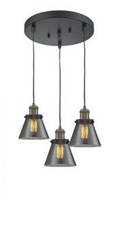 Small Cone 3 Light Multi-Pendant (3442|211/3-BAB-G63)
