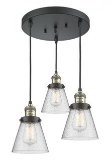 Small Cone 3 Light Multi-Pendant (3442|211/3-BAB-G64)