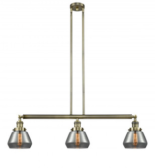 Fulton - 3 Light - 39 inch - Antique Brass - Stem Hung - Island Light (3442|213-AB-G173)