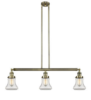Bellmont - 3 Light - 39 inch - Antique Brass - Stem Hung - Adjustable Island Light (3442|213-AB-G192)