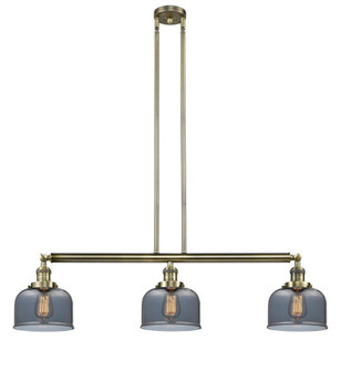 Bell - 3 Light - 41 inch - Antique Brass - Stem Hung - Adjustable Island Light (3442|213-AB-G73)