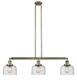 Bell - 3 Light - 41 inch - Antique Brass - Stem Hung - Adjustable Island Light (3442|213-AB-G74-LED)