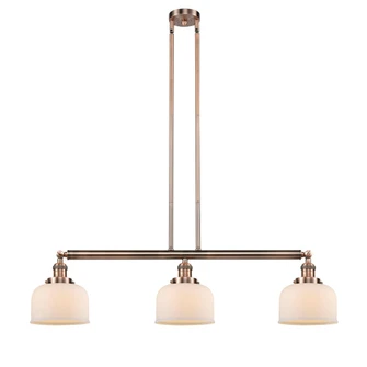Bell - 3 Light - 41 inch - Antique Copper - Stem Hung - Adjustable Island Light (3442|213-AC-G71-LED)