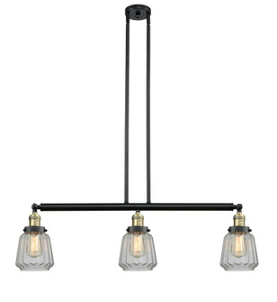 Chatham - 3 Light - 39 inch - Black Antique Brass - Stem Hung - Adjustable Island Light (3442|213-BAB-G142-LED)