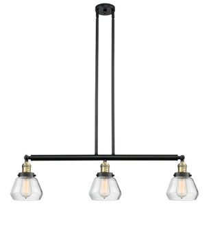 Fulton - 3 Light - 39 inch - Black Antique Brass - Stem Hung - Adjustable Island Light (3442|213-BAB-G172-LED)