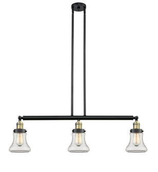 Bellmont - 3 Light - 39 inch - Black Antique Brass - Stem Hung - Adjustable Island Light (3442|213-BAB-G192-LED)