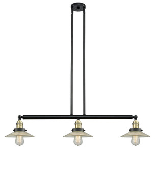 Halophane - 3 Light - 41 inch - Black Antique Brass - Stem Hung - Adjustable Island Light (3442|213-BAB-G2)