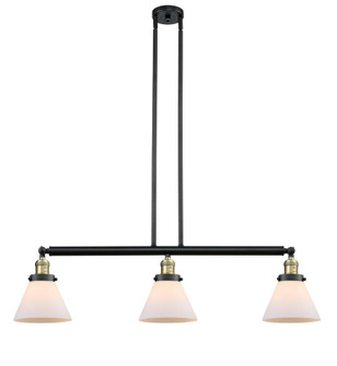 Cone - 3 Light - 40 inch - Black Antique Brass - Stem Hung - Adjustable Island Light (3442|213-BAB-G41)