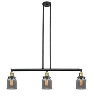 Bell - 3 Light - 38 inch - Black Antique Brass - Stem Hung - Adjustable Island Light (3442|213-BAB-G53)
