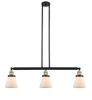 Cone - 3 Light - 39 inch - Black Antique Brass - Stem Hung - Adjustable Island Light (3442|213-BAB-G61)