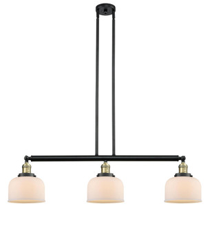 Bell - 3 Light - 41 inch - Black Antique Brass - Stem Hung - Adjustable Island Light (3442|213-BAB-G71-LED)
