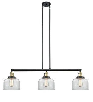 Bell - 3 Light - 41 inch - Black Antique Brass - Stem Hung - Adjustable Island Light (3442|213-BAB-G72)